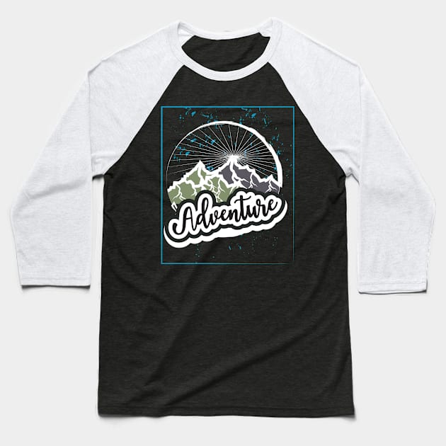 Adventure Baseball T-Shirt by T-Shirt Attires